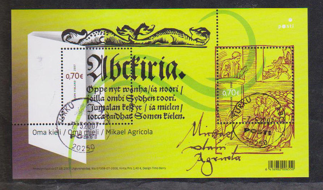 BL44 Agricola, leimattu blokki.