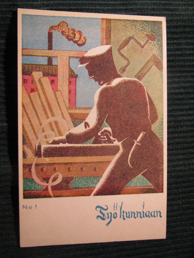 Työ kunniaan.  Kortti N:o 1