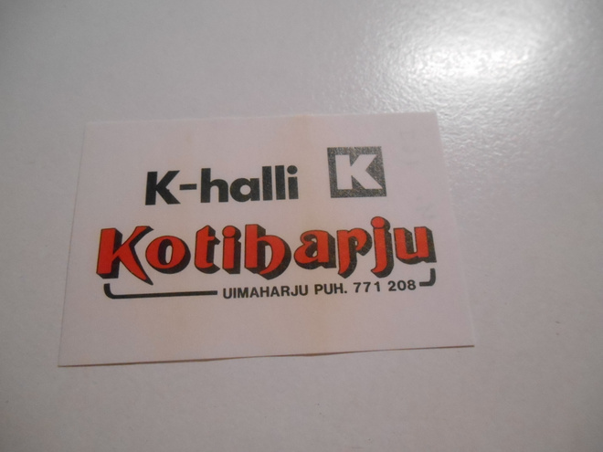 TT Etiketti K-halli Kotiharju Uimaharju