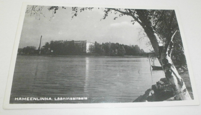 Hämeenlinna, Lääninsairaala, vanha valokuvapk, ei p.