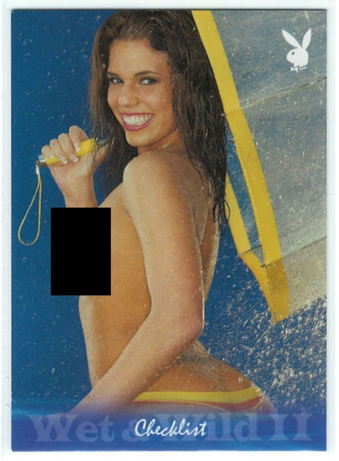 2007 Playboy Wet & Wild 2 #100 Checklist (Brittany Fuchs)