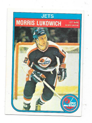 1982-83 OPC #383 Morris Lukowich , Winnipeg Jets