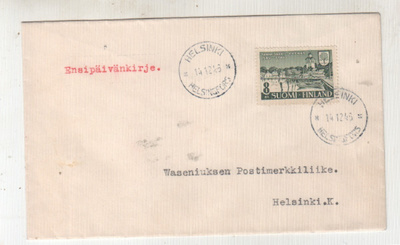 FDC 1945 Tammisaari 14.12 1946