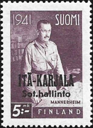 1941 I-K Mannerheim 5 mk Normaali R ** LaPe I-K 21 I