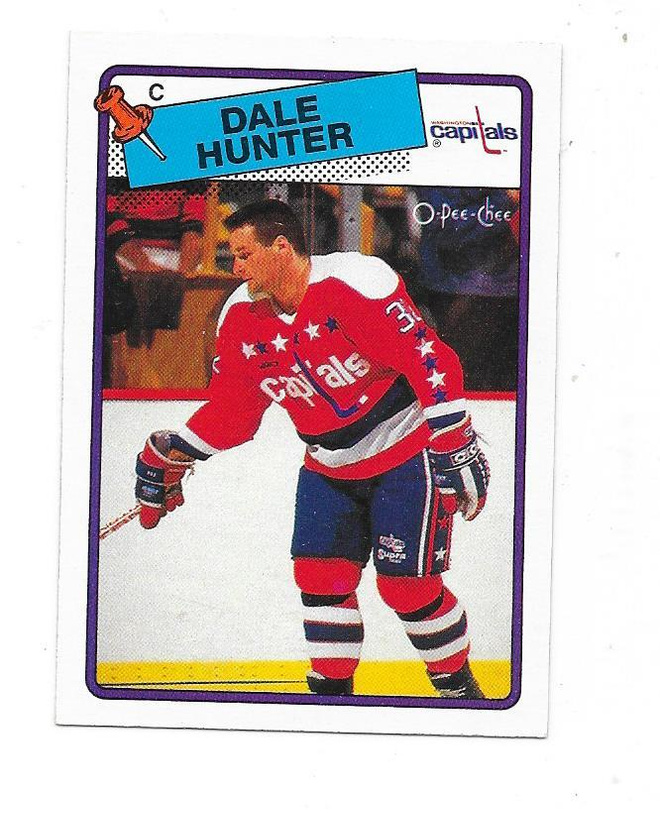 1988-89 OPC #70 Dale Hunter Washington Capitals goonie
