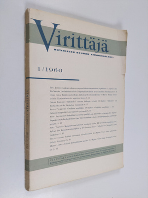 Virittäjä 1/1966