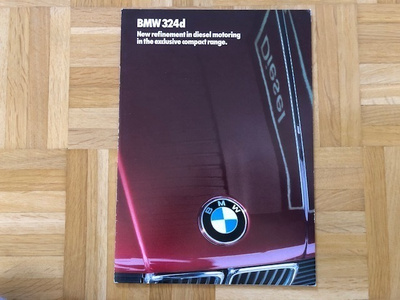 Esite BMW E30 3-sarja 324d. 1986