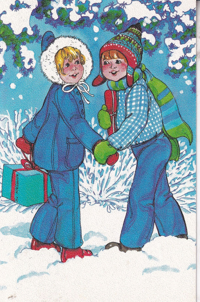Marjaliisa Pitkäranta, Tytöt ulkona talvella . e309