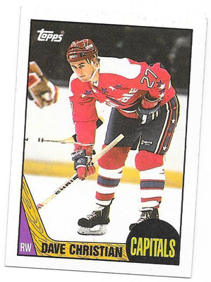 1987-88 Topps #88 Dave Christian Washington Capitals