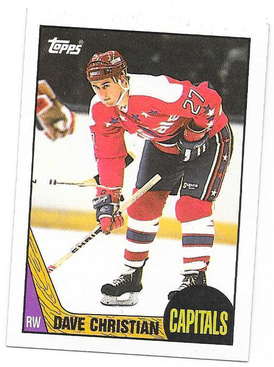 1987-88 Topps #88 Dave Christian Washington Capitals