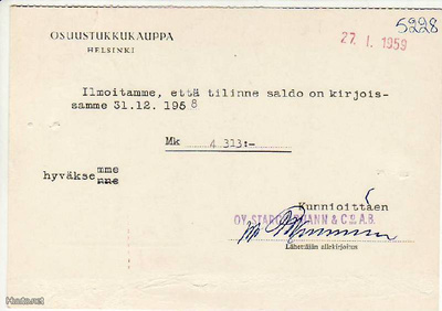FIRMAKORTTI LAHTI STARCKJOHANN OY