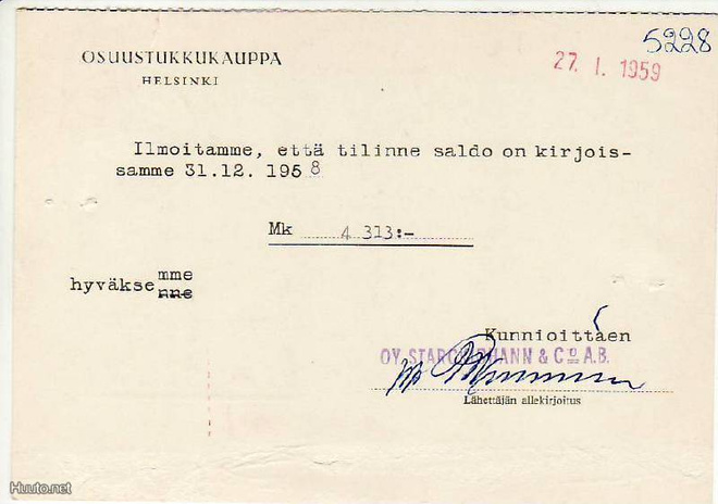 FIRMAKORTTI LAHTI STARCKJOHANN OY