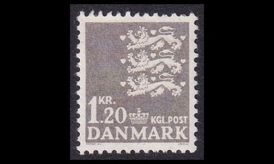 Tanska 400 ** Vaakuna 1,20 kr harmaa (1962)