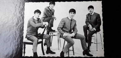 Vanha postikortti The Beatles yhtyeestä, 1960 luku ?