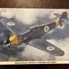 Bf-109 G-2. Haseqawan Suomimersu. Illu Juutilaisen kone. - pikkukuva 1