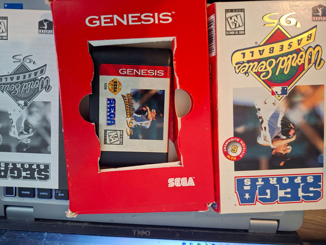 Sega Genesis World Series Baseball 95 CIB