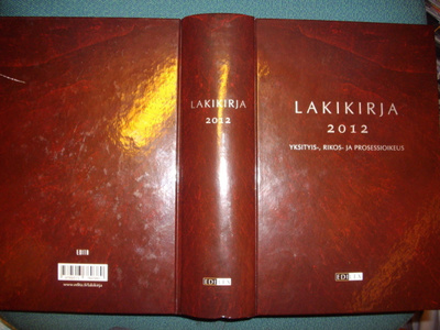 LAKIKIRJA 2012 ( EDITA 2011 ) Sis. postikulut