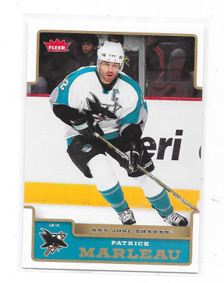 2006-07 Fleer #160 Patrick Marleau San Jose Sharks