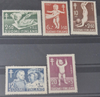 1947 TUBERKULOOSI SARJA **, LAPE 336-340
