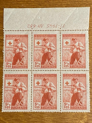 PR 1946 5MK+ 1,25MK NUMERO KUUSILO**