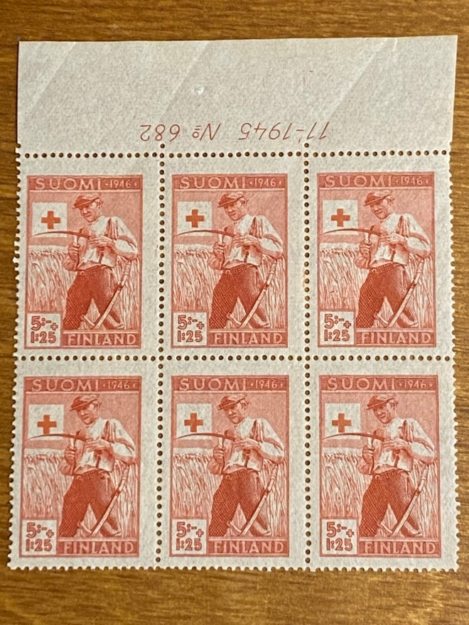 PR 1946 5MK+ 1,25MK NUMERO KUUSILO**