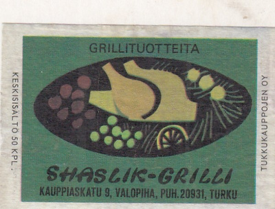 Turku,  Shaslik - Grilli   b354
