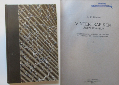 Vintertrafiken 1931 Eduskunnan kirjasto