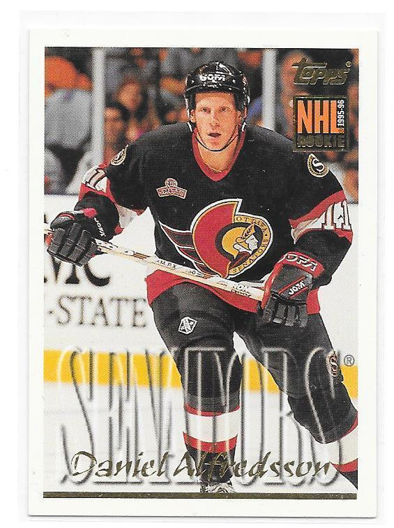1995-96 Topps #369 Daniel Alfredsson Ottawa Senators RC