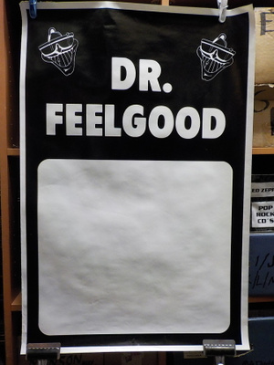 DR. FEELGOOD TYHJÄ/KÄYTTÄMÄTÖN KEIKKAJULISTE 80/90-LUVULTA +