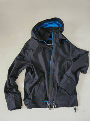 Superdry-takki, koko L, musta/sininen