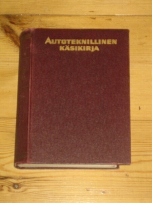 Autoteknillinen Käsikija, Toivo Nieminen Pentti Lampila 1958