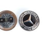 Mercedes-Benz Konepellin lätkämerkki, Täysmusta - pikkukuva 1