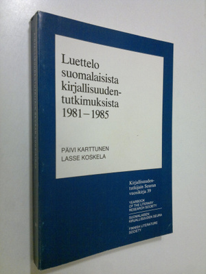 Päivi Karttunen : Luettelo suomalaisista kirjallisuudentu...