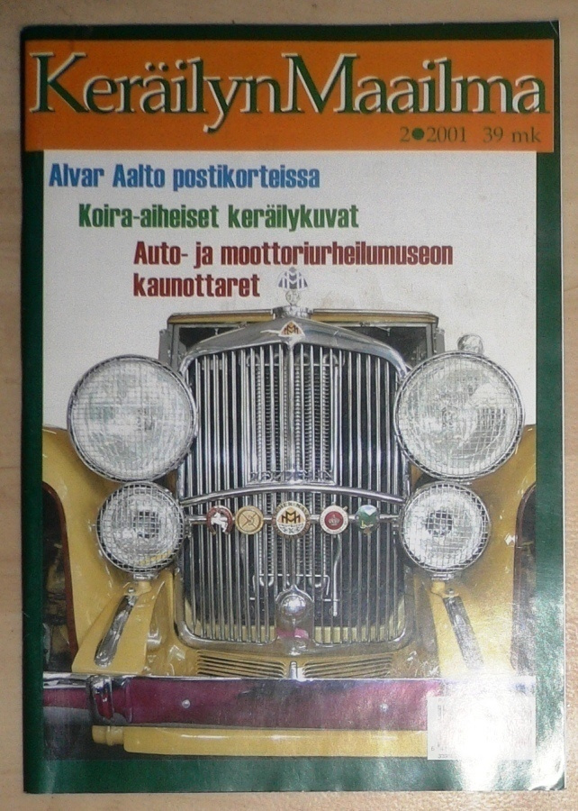 Keräilyn Maailma  Nr.2  2001 - Alvar Aalto postikortit