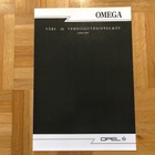 Värikartta Opel Omega A. 1986/1987. Esite - pikkukuva 1