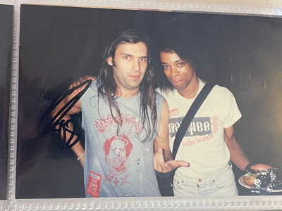 Blaze Bayley nimikirjoitus valokuvassa