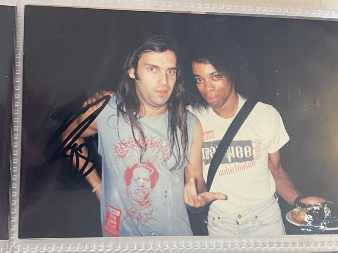 Blaze Bayley nimikirjoitus valokuvassa