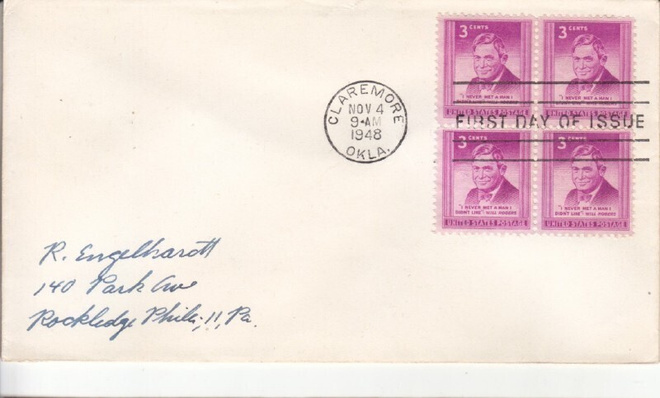 USA FDC 1949  nelilöllä