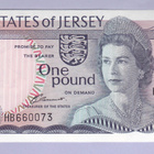 Jersey 1 Pound v.1976-83 UNC P-11 (sign. J. Clennett) - pikkukuva 1
