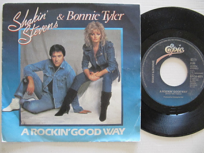 Shakin' Stevens & Bonnie Tyler A Rockin' Good  7" sinkku