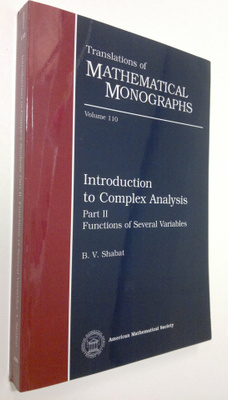 B. V. Shabat : Introduction to Complex Analysis - part II...