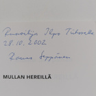 Rauno Seppänen : Mullan hereillä : runoja (signeerattu, t... - pikkukuva 3