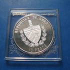 Kuuba 10 pesoa hopea olympiaraha Peking - 2006 PROOF - pikkukuva 2