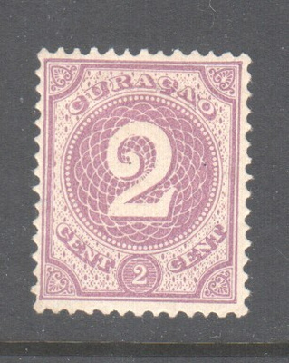 Curacao 1889 2C vanhaa