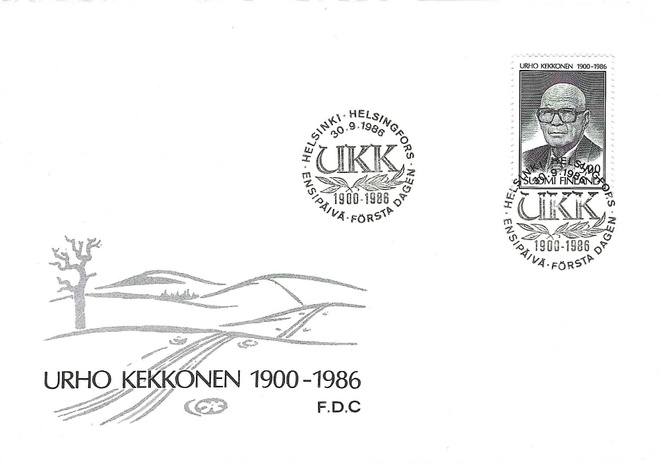 FDC 1986 URHO KALEVA KEKKONEN 1900-1986