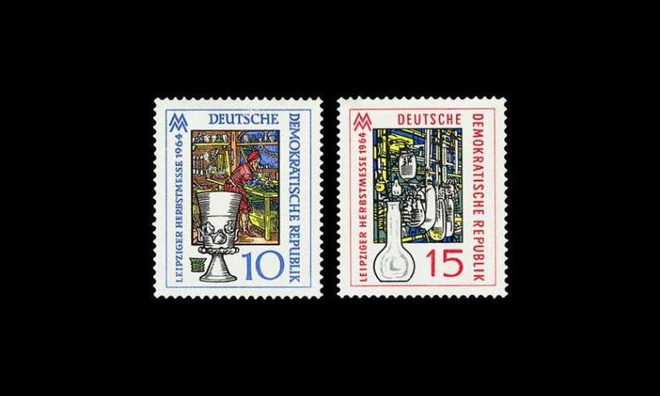 DDR 1052-3 ** Leipzigin syysmessut (1964)