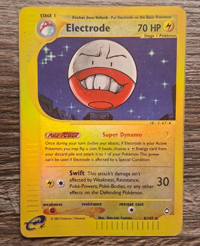 Electrode aquapolis rare reverse holo!