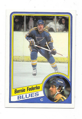 1984-85 OPC #184 Bernie Federko , St Louis Blues