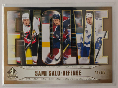 Sami Salo 2020-21 UD SP Signature Edition Legends Evolve /99