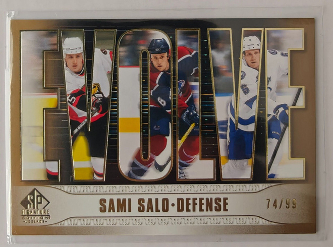 Sami Salo 2020-21 UD SP Signature Edition Legends Evolve /99